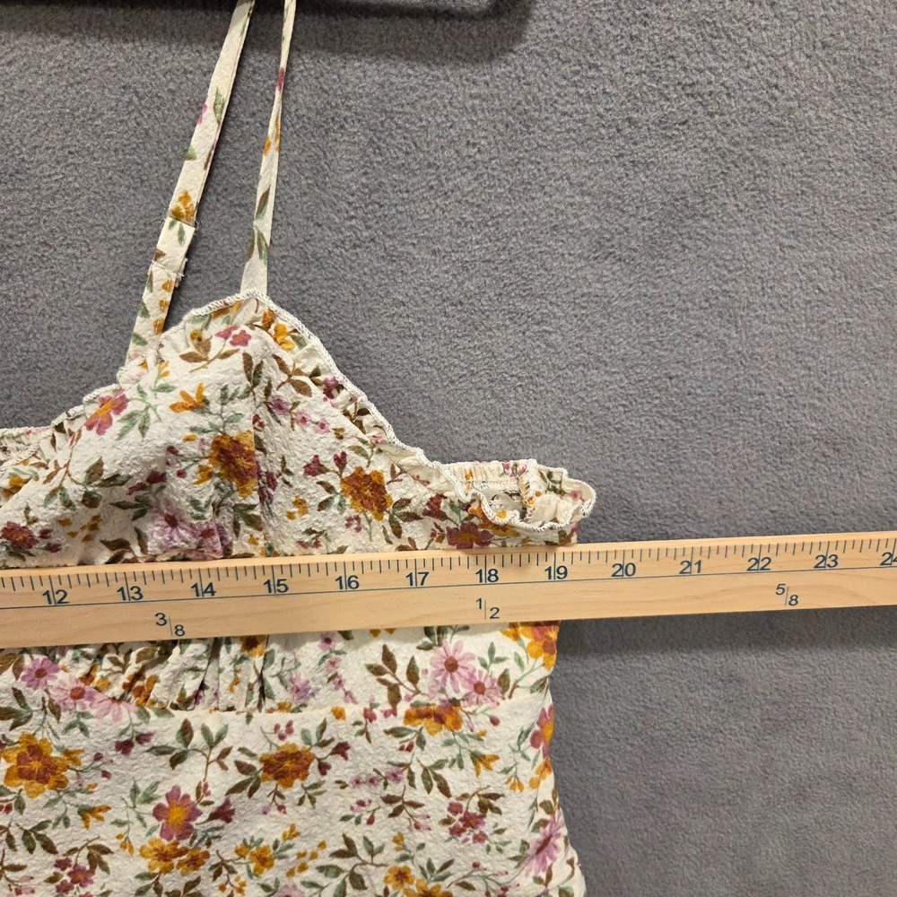 Floral Babydoll Tiered Ruffle Sundress Dress Women's Size XXL Cottage Bloomcore - Picture 8 of 10